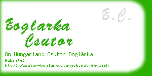 boglarka csutor business card